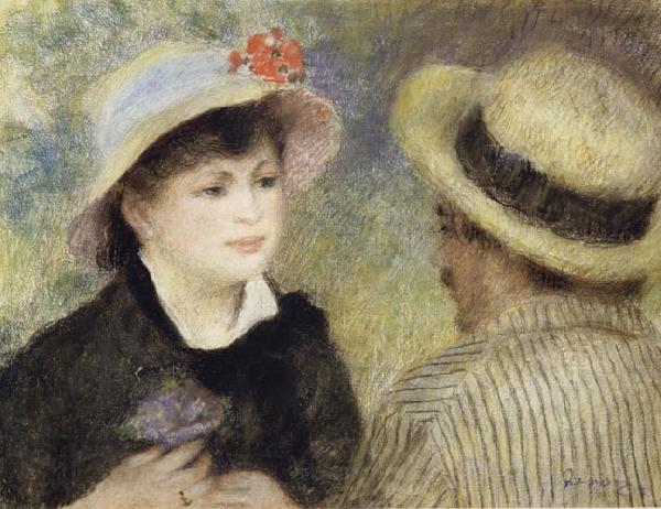 Pierre Renoir Boating Couple (Aline Charigot and Renoir) France oil painting art